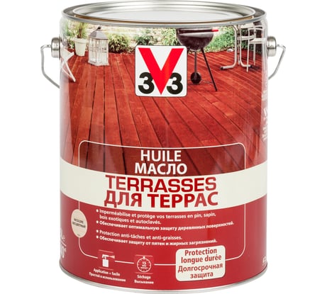 Масло для террас V33 бесцветное 102194