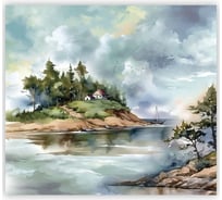 Фотообои Fbrush Акварельный пейзаж 3x2,7 e-23214439