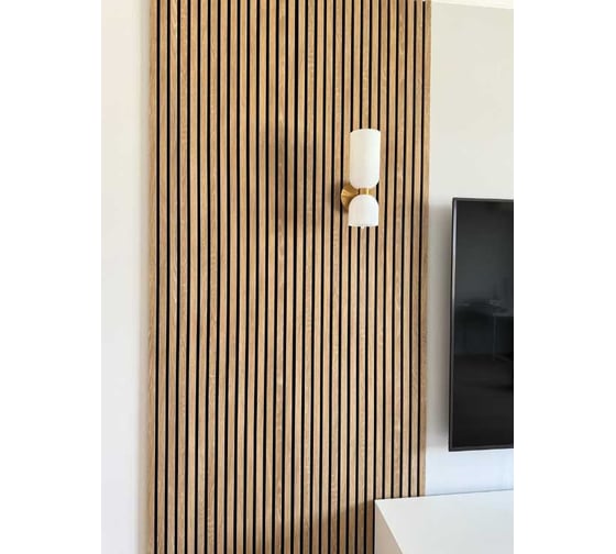 Акустические декоративные панели Wood App classic дуб шале натуральный, 2780x600x22 мм 01-01-2780