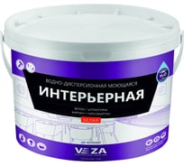 Интерьерная акриловая водно-дисперсионная моющаяся краска Veza 10ВДМО