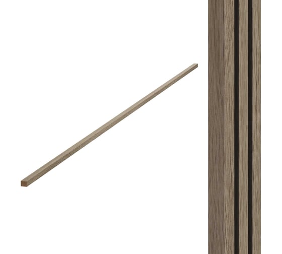 Торцевые планки Wood App дуб сонома светлый, 2780x27x22 мм 04-05-2780 1