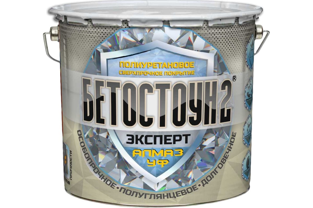 Полиуретановая эмаль для бетонных полов Красковия УФ-стойкая, Бетостоун ...