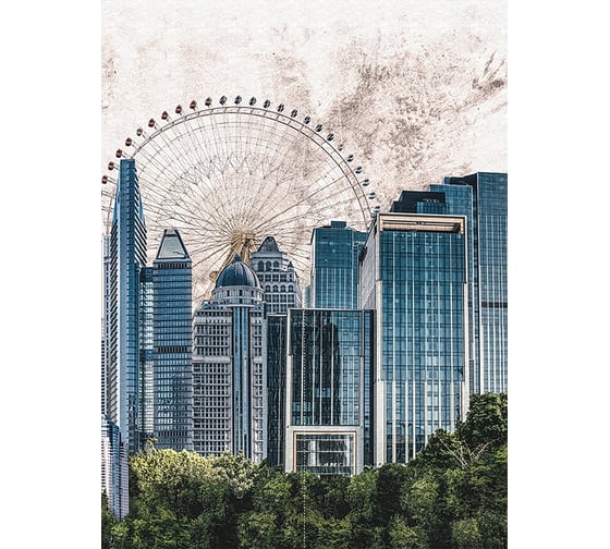 Фотообои Fbrush Небоскрёбы 2x2,7 см e-22114072 1