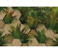 Фотообои Fbrush Бетон и листья 4x2,7 e-24214330