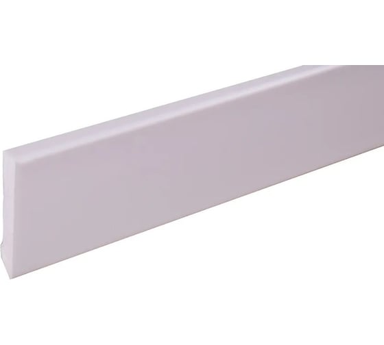 Плинтус Arbiton STIQ S0611W белый, 2200x60x10 мм, 10 штук в упаковке 554127