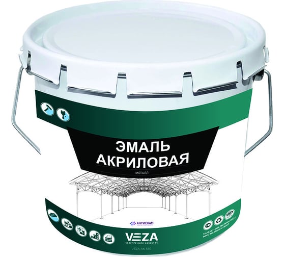 Акриловая эмаль для металла Veza 05АК550 1