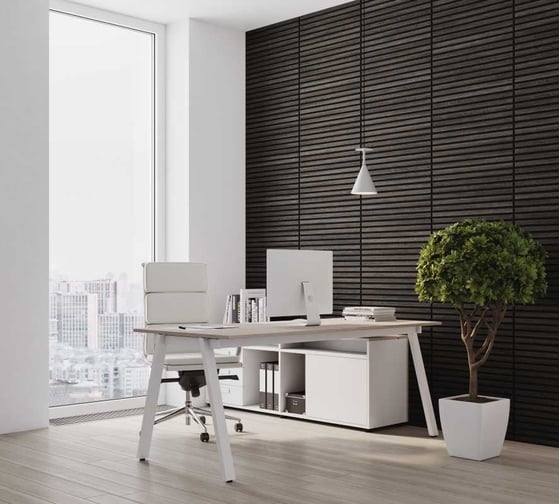 Акустические декоративные панели Wood App cube дуб шале темный, 600x600x22 мм 03-10-600