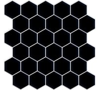 3D мозаика Fbrush Черные соты 25x25 см LT31-14049