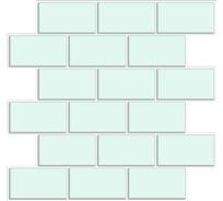 3D мозаика Fbrush Мятный кирпич 25x25 см LT41-14048