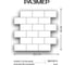 3D мозаика Fbrush Белый кирпич 25x25 см LT41-14023 3