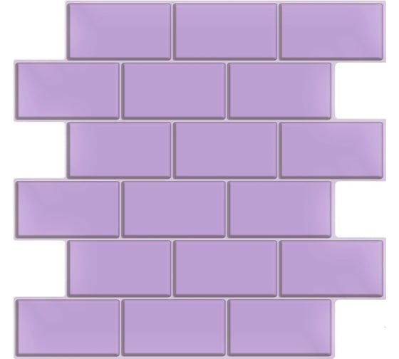 3D мозаика Fbrush Пурпурный кирпич 25x25 см LT91-14081