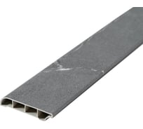 Напольный (потолочный) плинтус GOODWAY 2400x80x12 мм, мрамор лемнос, M80 GWG-07