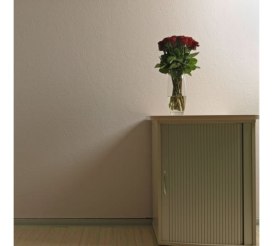 Стеклообои Wellton Розы Decor 1х12,5 м WD810