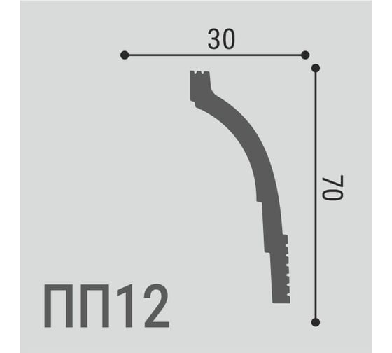 Карниз Де-Багет XPS POLYMER ПП 12 00-00107456