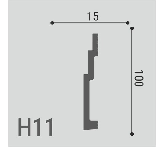 Плинтус напольный Де-Багет XPS POLYMER Н 11 00-00107458