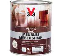 Акриловый мебельный лак V33 матовый белый 102214