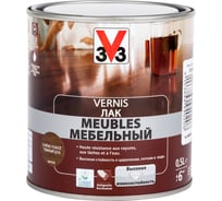 Акриловый мебельный лак V33 глянцевый дуб темный 102203