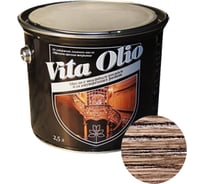 Масло для внутренних работ с твердым воском Живая Краска VITA OLIO шелк.-мат. венге 2,5 л 255716