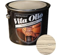 Масло для внутренних работ с твердым воском Живая Краска VITA OLIO шелк.-мат. ясень оливковый 2,5 л 255778