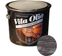Масло для внутренних работ с твердым воском Живая Краска VITA OLIO шелк.-мат. эбеновое дерево 2,5 л 255754