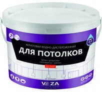 Акриловая водно-дисперсионная краска для потолков Veza 10ВД206