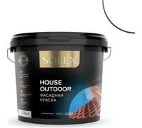 Водно-дисперсионная фасадная краска SOLEX HOUSE OUTDOOR 14 кг 0254789993