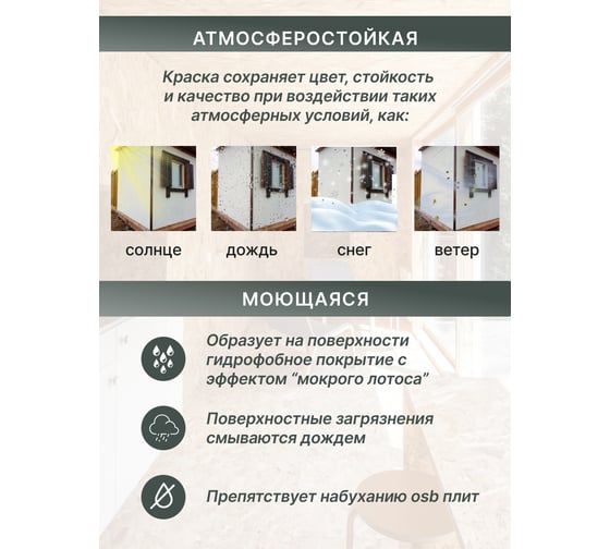 Силиконовая краска для OSB Легко 14кг 7465