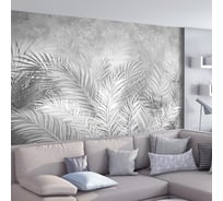 Флизелиновые фотообои Verol "Перья" 400х283 см, серые 4 полотна 11,32 м2 22-ФФО-05210