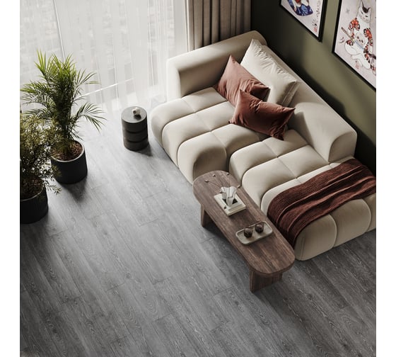 Ламинат GOODWAY SPC Spain Collection, Дуб Гранада, 43 класс, 1240x185x3,5 мм, защитный слой 0,3 мм, упаковка 2,29 м2 GWES-05