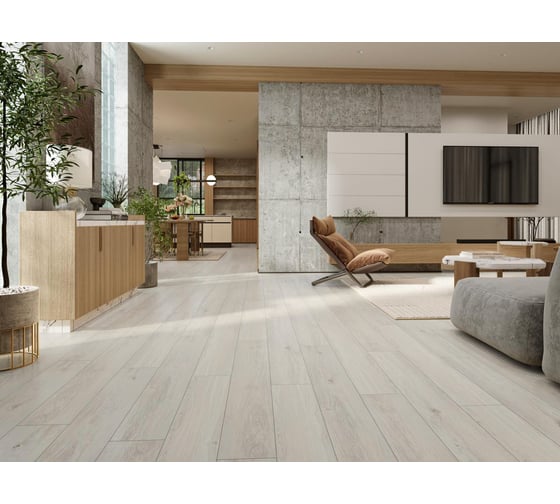 Ламинат EVOFLOOR Spc home ash light ясень светлый 1220x183x4 мм (2,232м2) L-20275 1