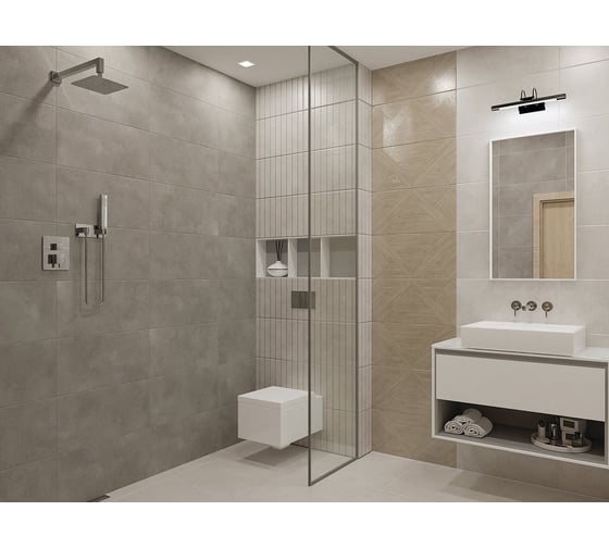 Плитка Azori Ceramica 31,5x63 cemento shadow 52,47кв.м 1с 00-00003278