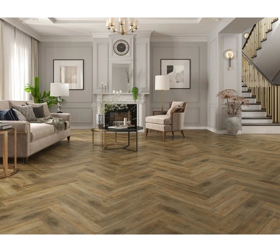 Кварц-виниловый ламинат TULESNA (spc) art parquet divino ёлка 1,95 м2 1005-8A-R 1