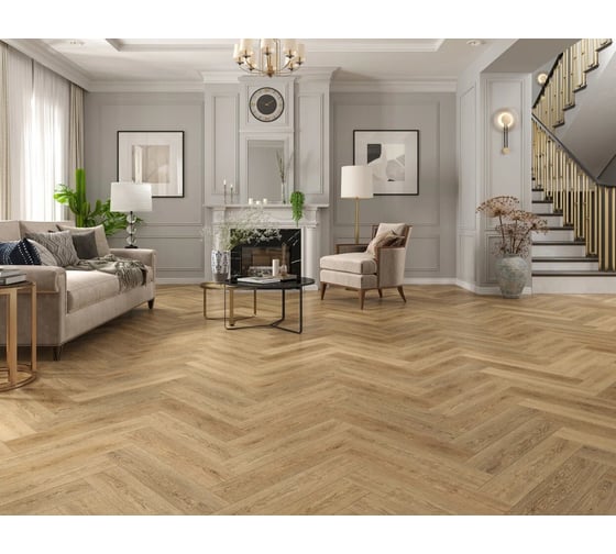 Кварц-виниловый ламинат TULESNA (spc) art parquet stella ёлка 1,95 м2 1005-2 1