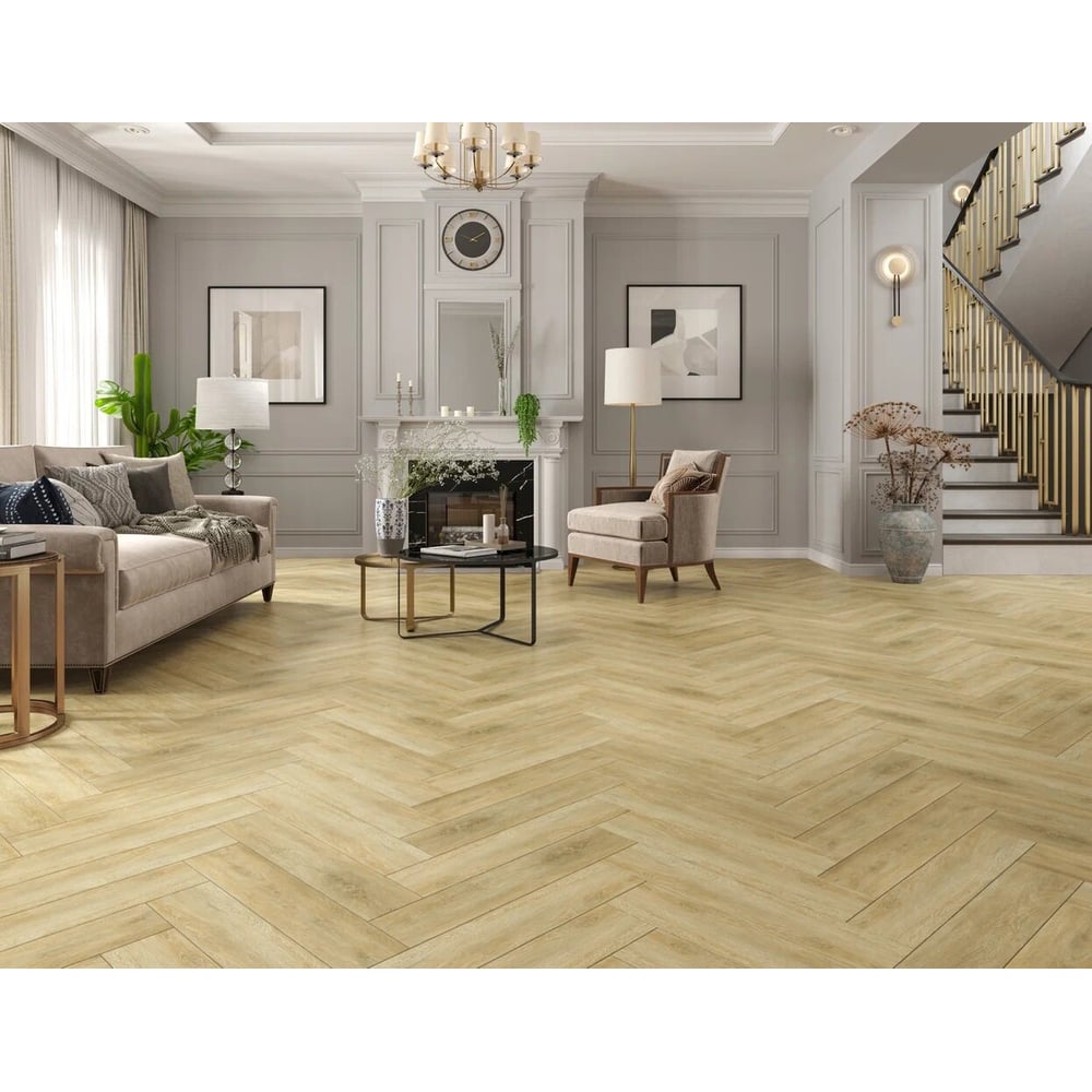 Кварц-виниловый ламинат TULESNA (spc) art parquet eccellent ёлка 1,95 м2  1005-10 - выгодная цена, отзывы, характеристики, фото - купить в Москве и РФ