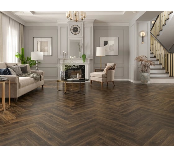 Кварц-виниловый ламинат TULESNA (spc) art parquet allegro ёлка 1,95 м2 1005-9