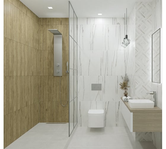 Плитка Azori Ceramica 31,5x63 rosso venato 52,47кв.м 1с 00-00003221