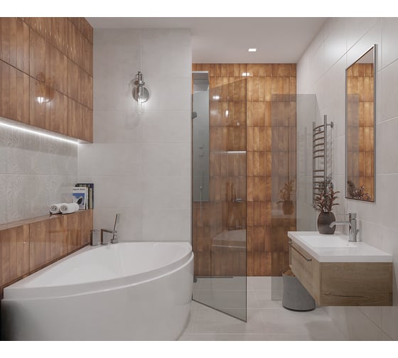 Плитка Azori Ceramica 31,5x63 bricks terracota 52,47кв.м 1с 00-00003248 1
