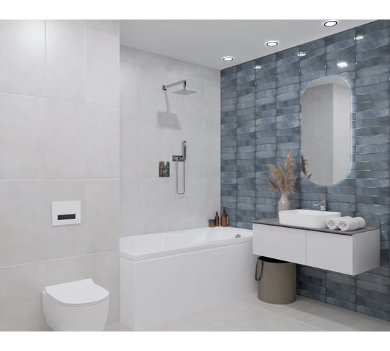 Плитка Azori Ceramica 31,5x63 bricks azul 52,47кв.м 1с 00-00003246
