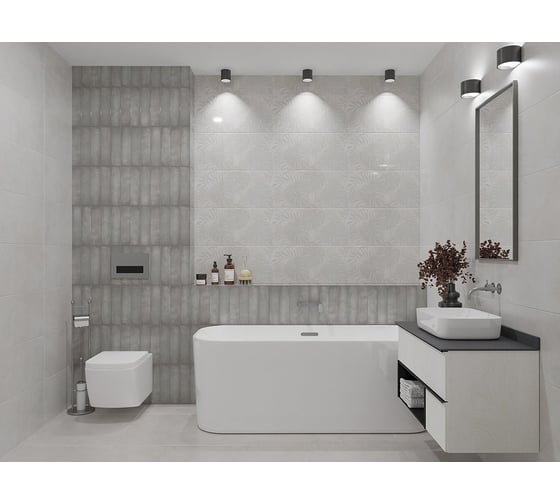 Плитка Azori Ceramica 31,5x63 bricks gris 52,47кв.м 1с 00-00003242