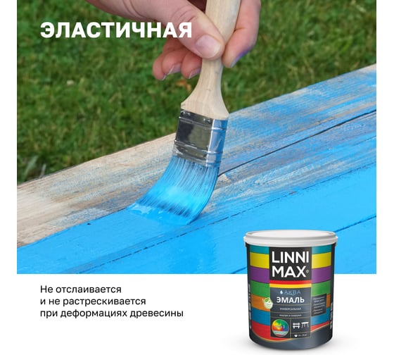 Эмаль универсальная шелковисто-матовая LINNIMAX (ALPINA) Аква База 1 2,5 л, 948105444