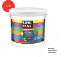Эмаль универсальная шелковисто-матовая LINNIMAX (ALPINA) Аква База 1 9 л 948105447