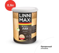 Лак для дерева LINNIMAX Аква глянцевый 0,9 л, 948105345