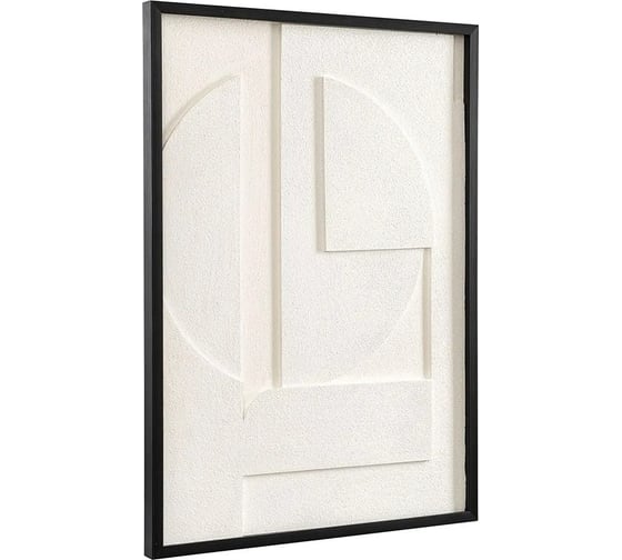 Декоративное панно Bergenson Bjorn с эффектом 3D Minimalism, 50x70 см, белый\бежевый BB0000607