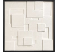 Декоративное панно Bergenson Bjorn с эффектом 3D Minimalism, 60x60 см, черный BB0000588
