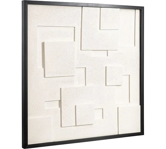 Декоративное панно Bergenson Bjorn с эффектом 3D Minimalism, 60x60 см, черный BB0000588