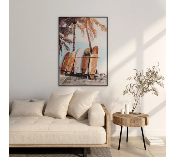 Декоративное панно Bergenson Bjorn с эффектом 3D Surf, Board, 50x70 см BB0000594