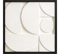 Декоративное панно Bergenson Bjorn с эффектом 3D Minimalism, 40x40 см, белый BB0000606