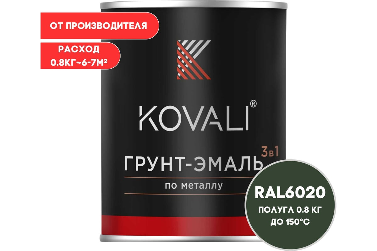 Грунт эмаль kovali