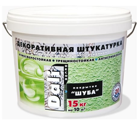 ШТУКАТУРКА ДЕКОР DALI-DECOR ШУБА L-W 15 КГ 29473