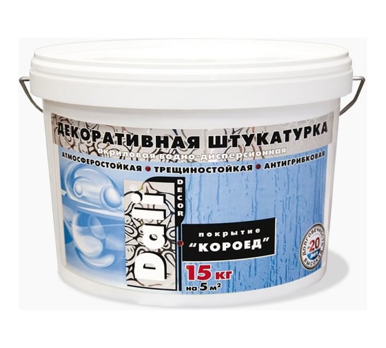 ШТУКАТУРКА ДЕКОР DALI-DECOR КОРОЕД XL-К 15 КГ ЗЕРНО 1,5 ММ 29474